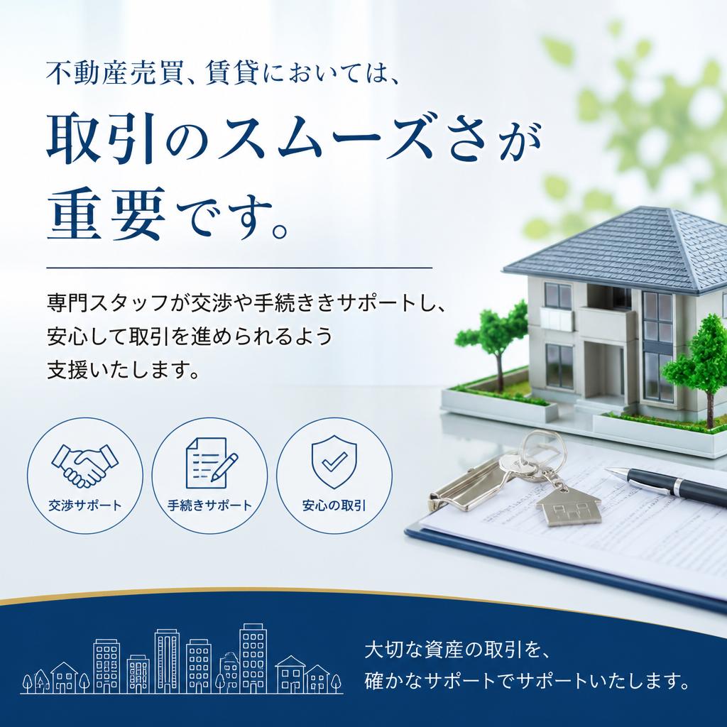 スムーズな取引を目指して